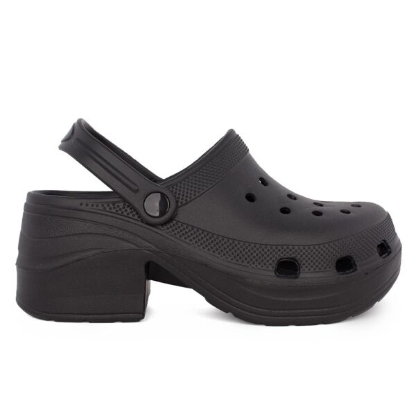 Eλαφρύ σαμπώ τύπου crocs με τακούνι OLIVIA