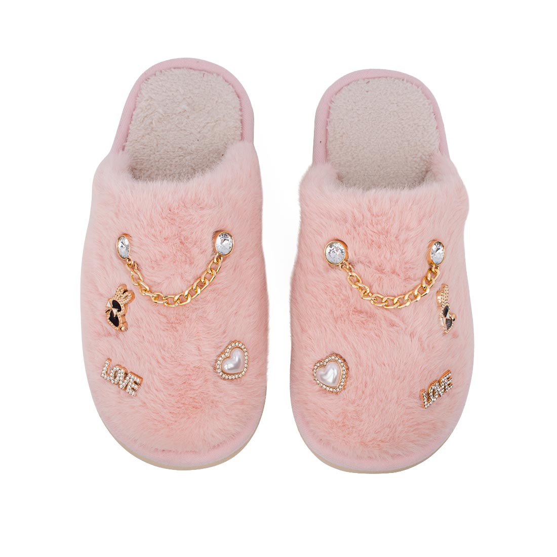 Μοντέρνα ζεστή παντόφλα με διακοσμητικά JOY